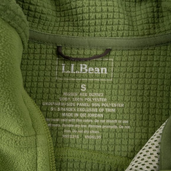 L.L. BEAN Polartec green fleece vest size S - Picture 2 of 10